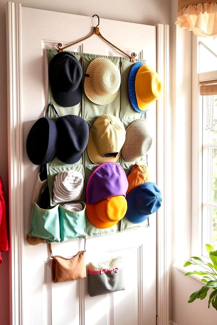 Over the Door Hat Organizers - 22 Hat Storage Ideas