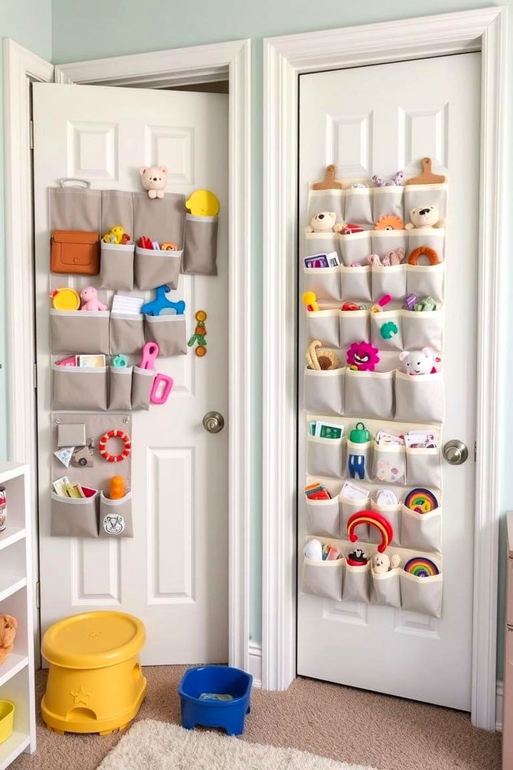 Over the Door Organizers - 22 Playroom Storage Ideas