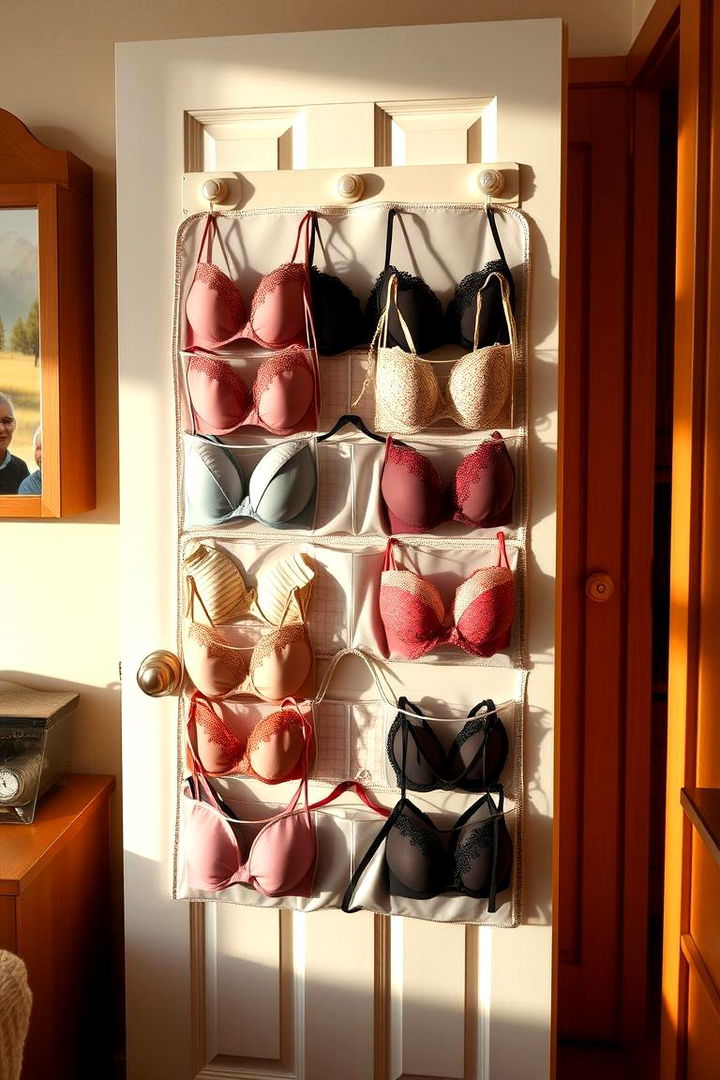 Over the Door Organizers for Easy Access - 22 Bra Storage Ideas