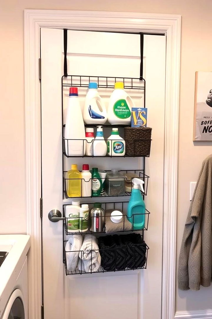 Over the Door Rack Installations - 22 Laundry Detergent Storage Ideas