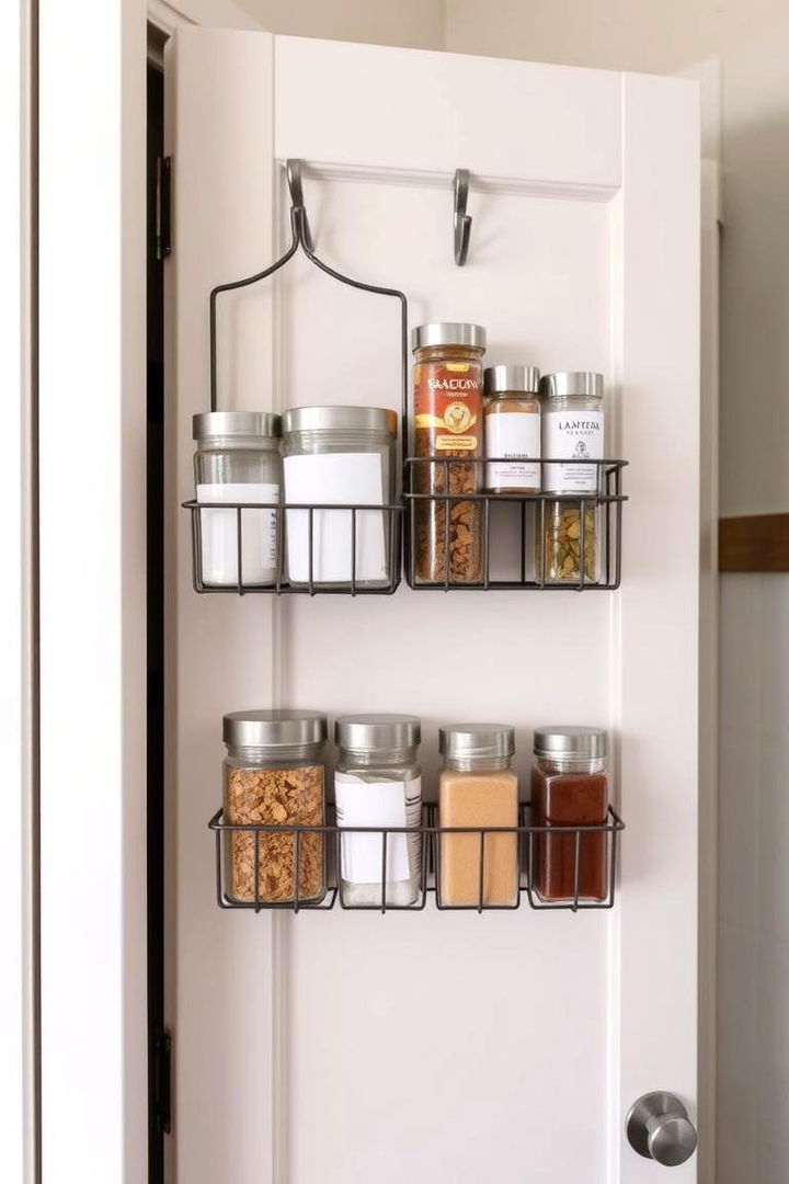 Over the Door Racks - 22 cabinet storage ideas
