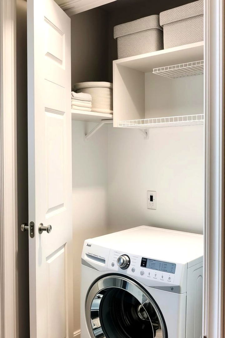 Over the Door Storage Shelves - 22 Laundry Room Shelf Ideas
