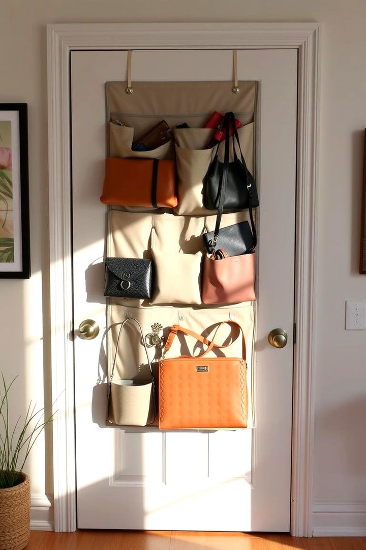 Over the door Organizer - 22 Purse Storage Ideas