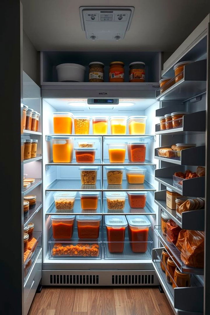 Oversized Fridge Containers for Bulk Storage - 22 Fridge Organization Ideas