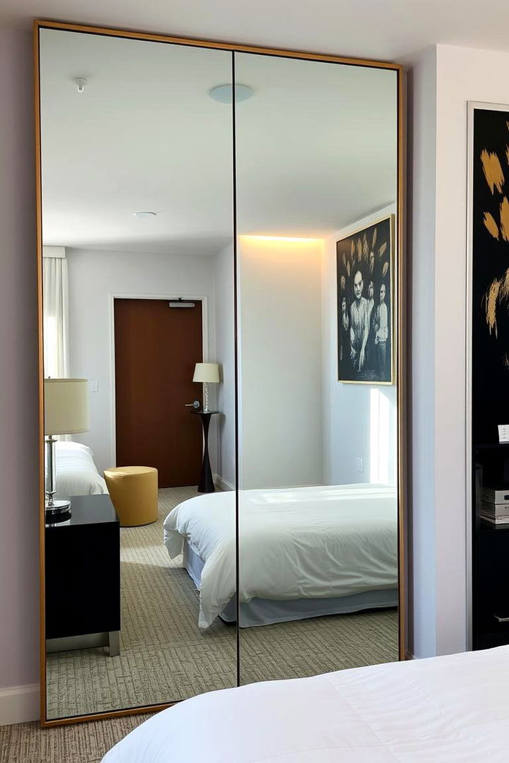 Oversized Mirror - 22 Bedroom Mirror Ideas