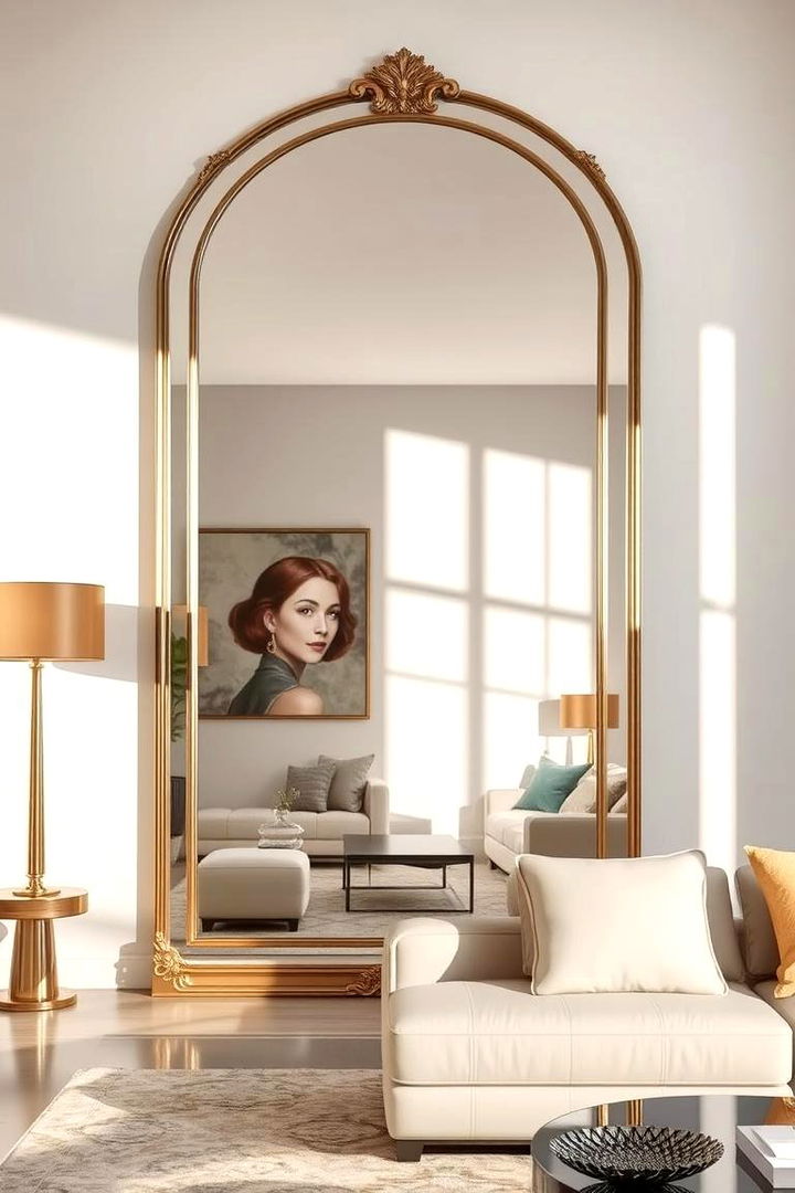 Oversized Mirrors Illusion - 22 Large Wall Decor Ideas