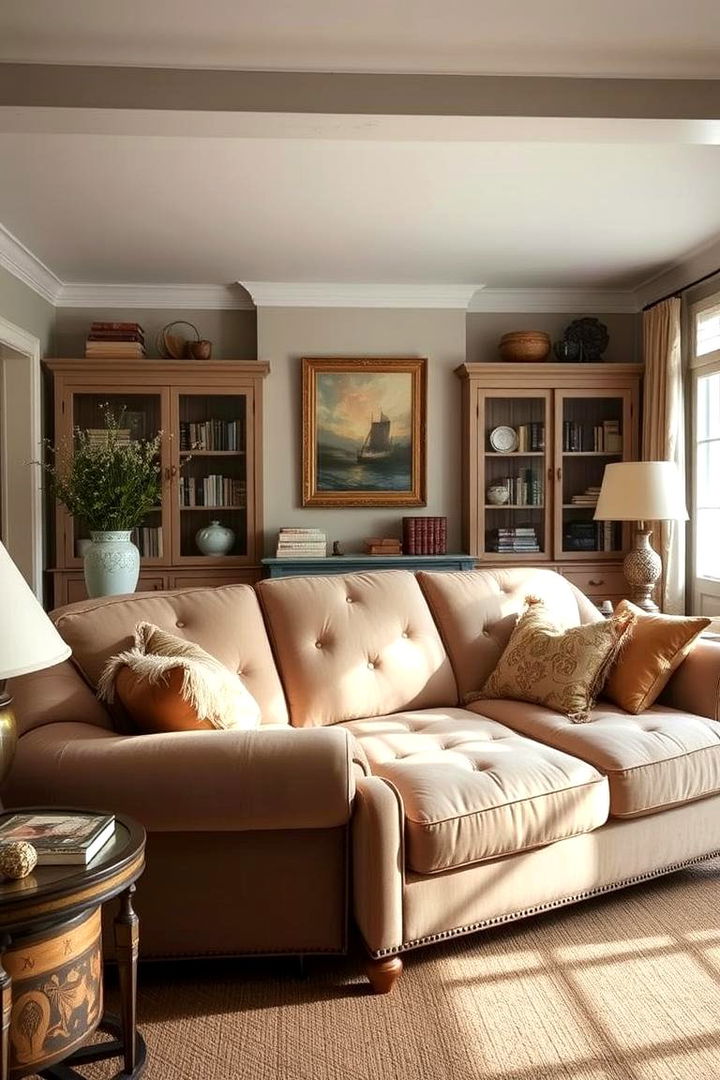 Oversized Sofa Comfort - 22 French Country Living Room Ideas