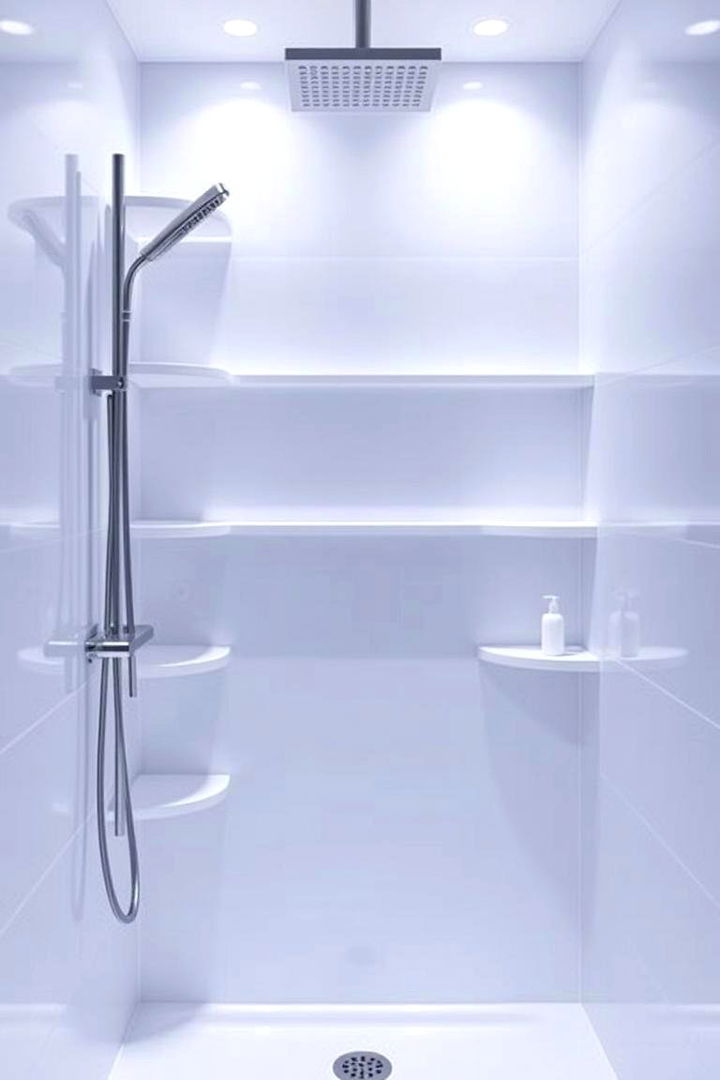 PVC Shelving Units for Easy Maintenance - 22 Shower Storage Ideas