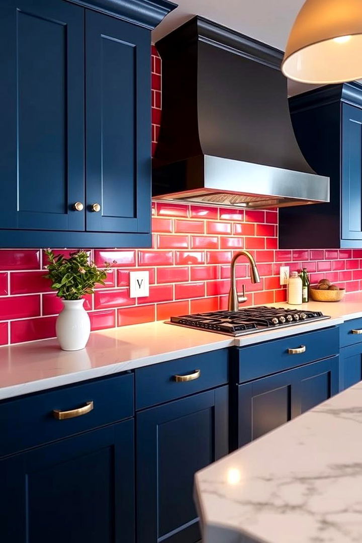 Painted Bold Shiplap - 22 Shiplap Backsplash Ideas for Your Kitchen
