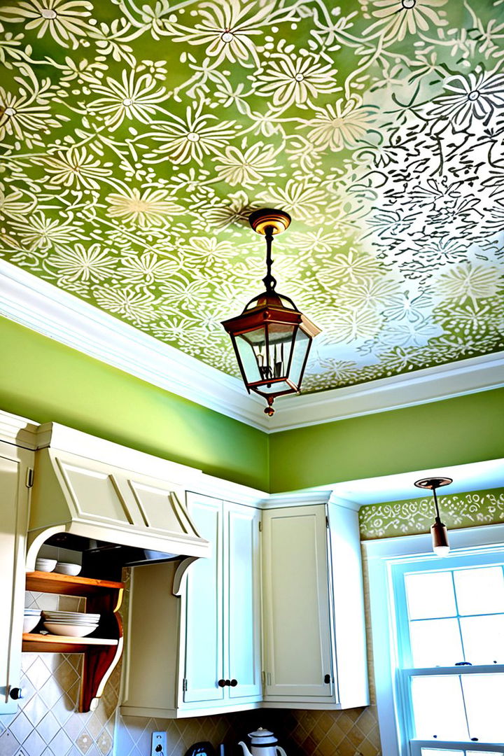 Painted Ceiling Details - 22 Traditional Kitchen Ideas