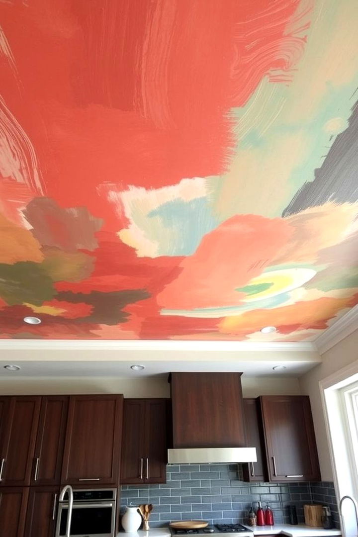 Painted Ceiling Drama - 22 Kitchen Ceiling Ideas