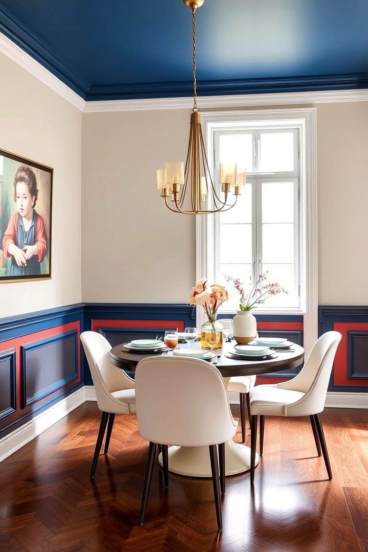 Painted Contrasting Wainscoting - 22 Dining Room Wainscoting Ideas