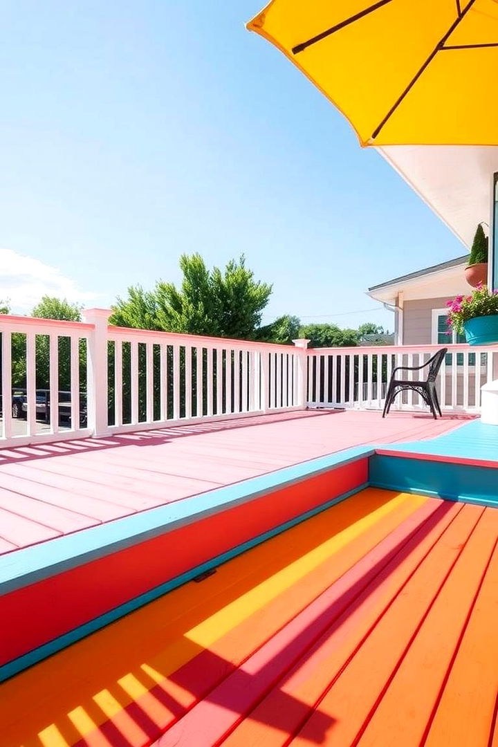 Painted Deck Skirting - 22 Deck Skirting Ideas