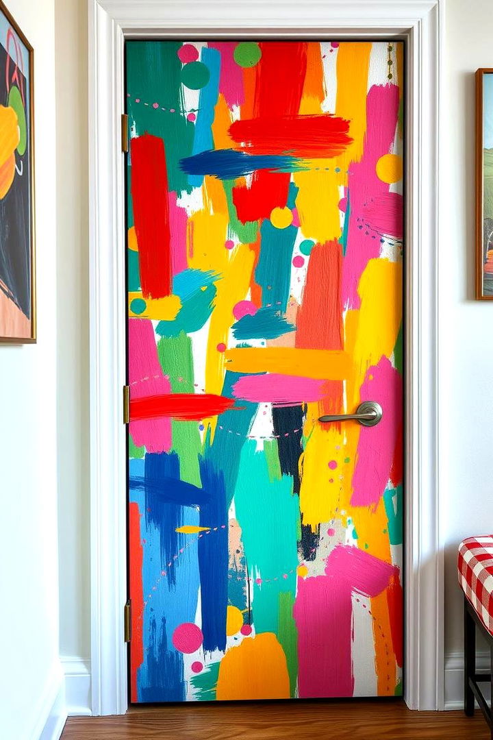 Painted Patterned Doors - 22 closet door ideas