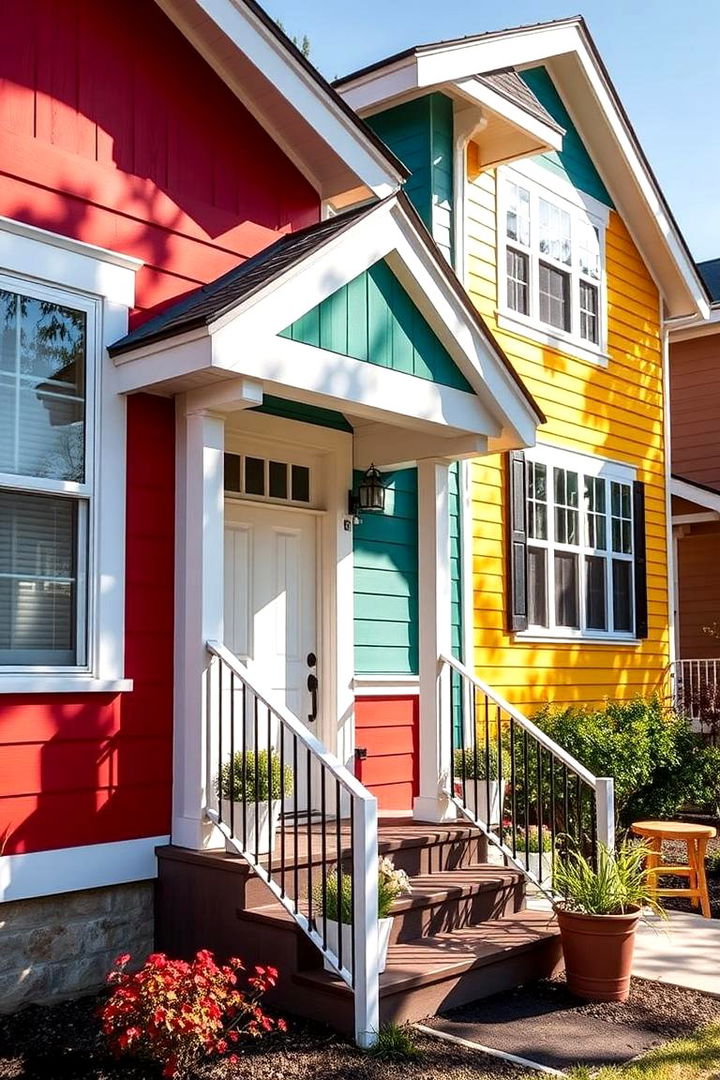 Painted Siding - 22 Exterior House Siding Ideas