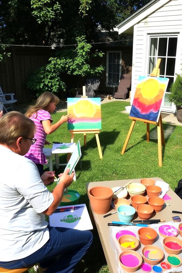 Painting and Pottery Workshop - 22 Backyard Birthday Party Ideas