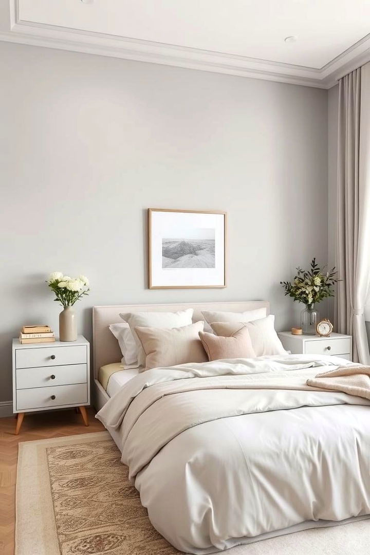 Pale Gray Sophistication - 22 Pastel Bedroom Ideas