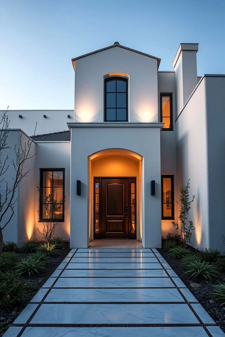 Pale Silver Luminescence - 22 Stucco Colors for Home Exteriors