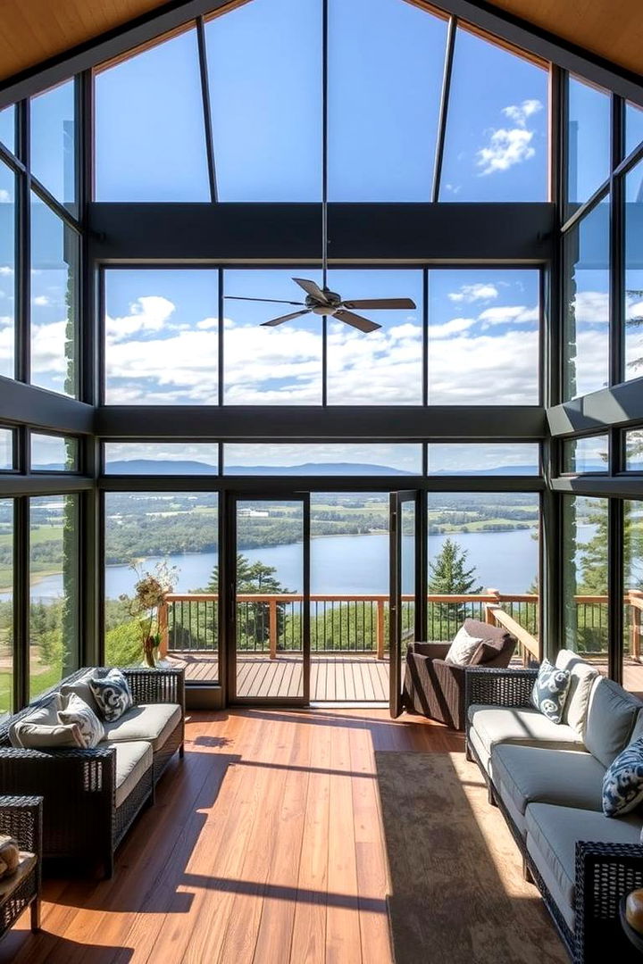 Panoramic View Alcove - 22 Sunroom and Deck Combo Ideas