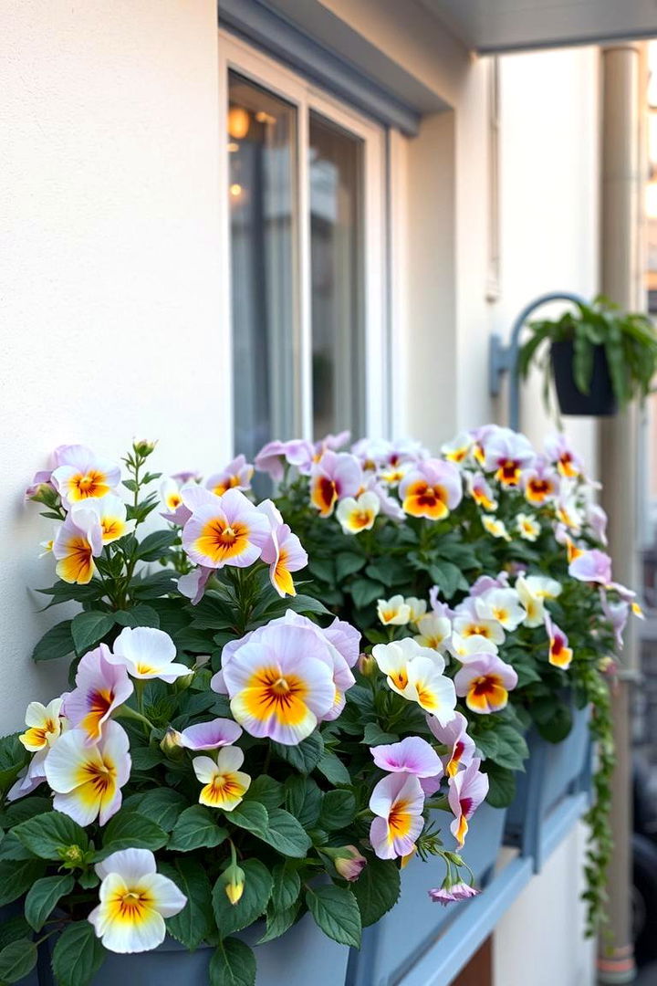 Pansies for Cool Hue Blooms - 22 Flowering Plants for Balcony
