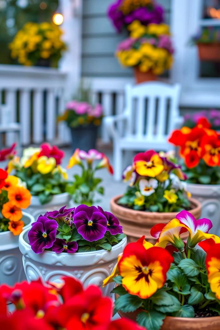 Pansies for Seasonal Pops of Color and Versatility - 22 Outdoor Plants for Patio