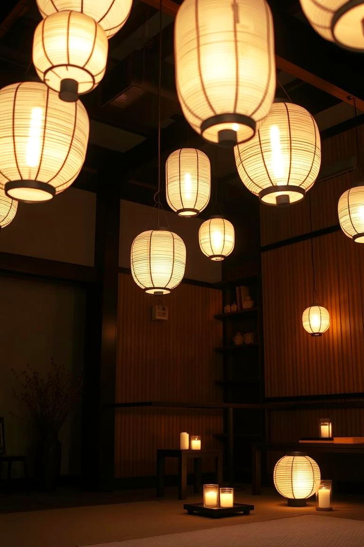Paper Lantern Lighting - 22 Japanese Bedroom Design Ideas