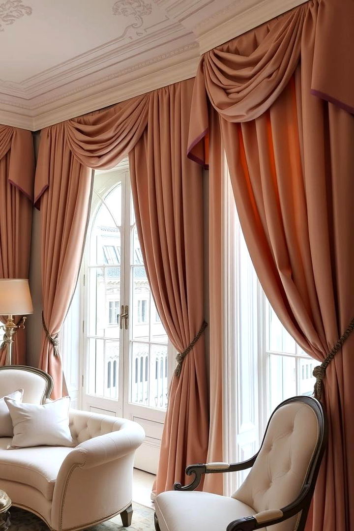 Parisian Inspired Drapery - 22 Parisian Themed Bedroom Ideas