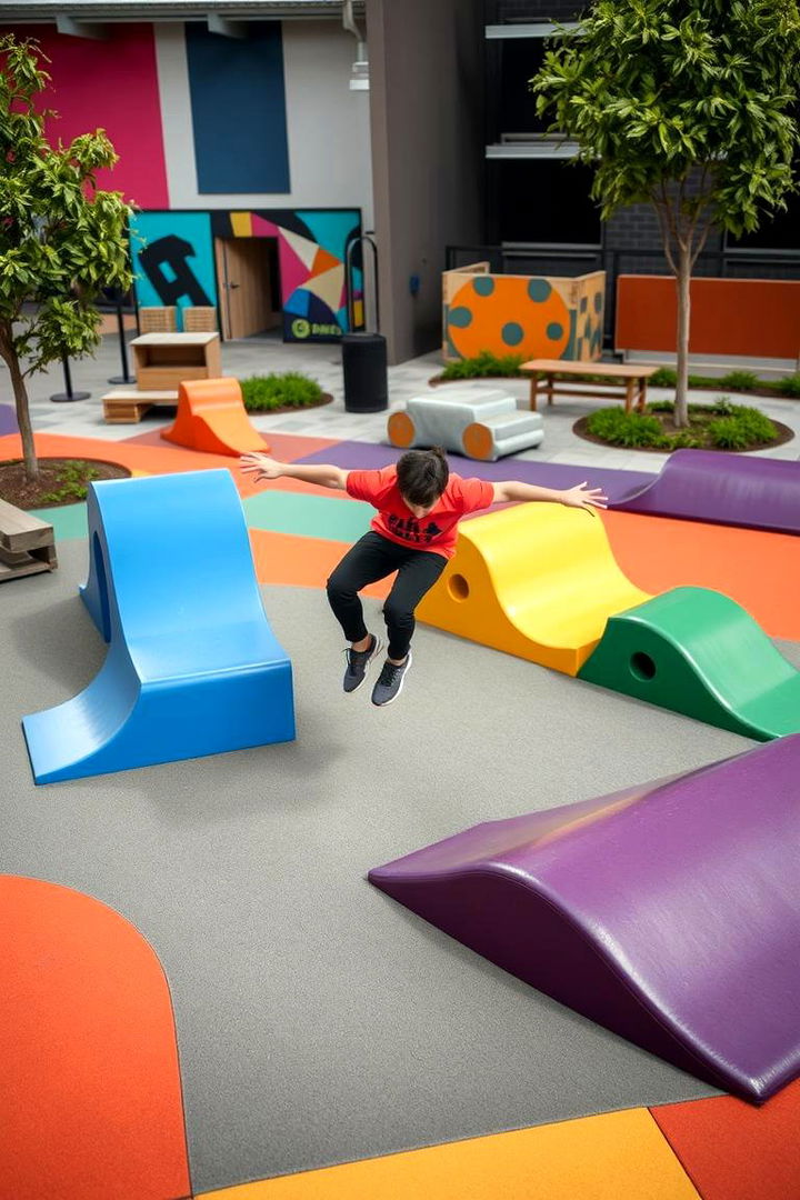 Parkour and Movement Playground - 22 Outdoor Gym Ideas