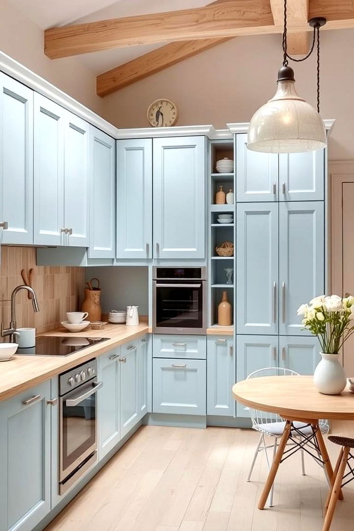 Pastel Blue Tranquility - 22 Bathroom Cabinet Color Ideas