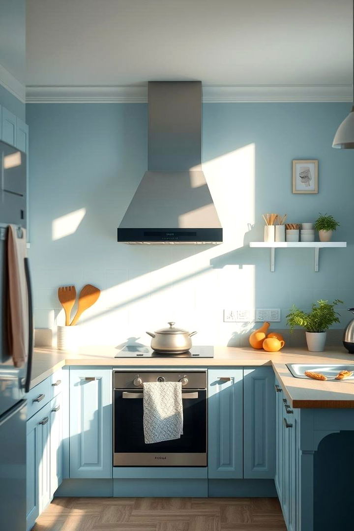 Pastel Blue Walls - 22 Blue French Country Kitchen Ideas