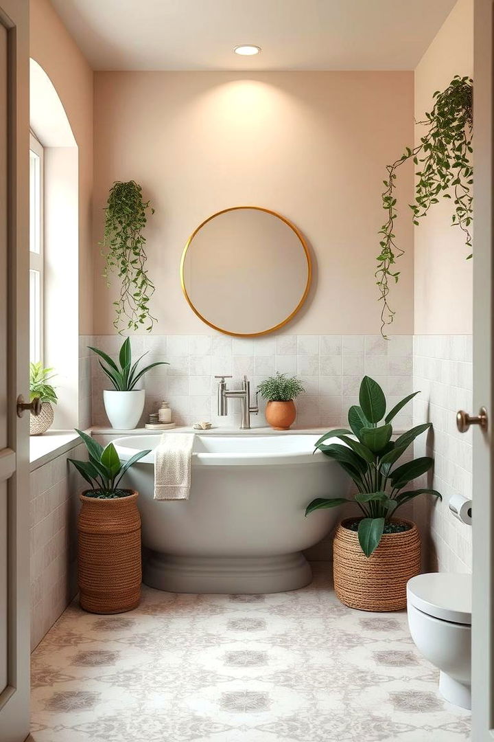 Pastel Botanical Bliss - 22 Greenhouse Bathroom Ideas