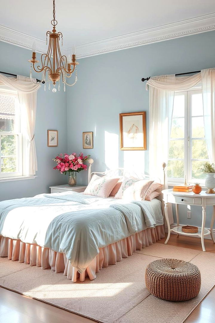 Pastel Color Palette Harmony - 22 Grandmillennial Style Bedroom Ideas