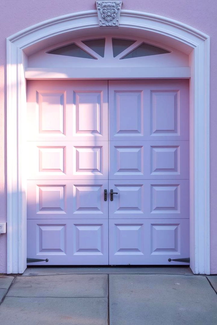Pastel Hues Softness - 22 Garage Door Paint Ideas