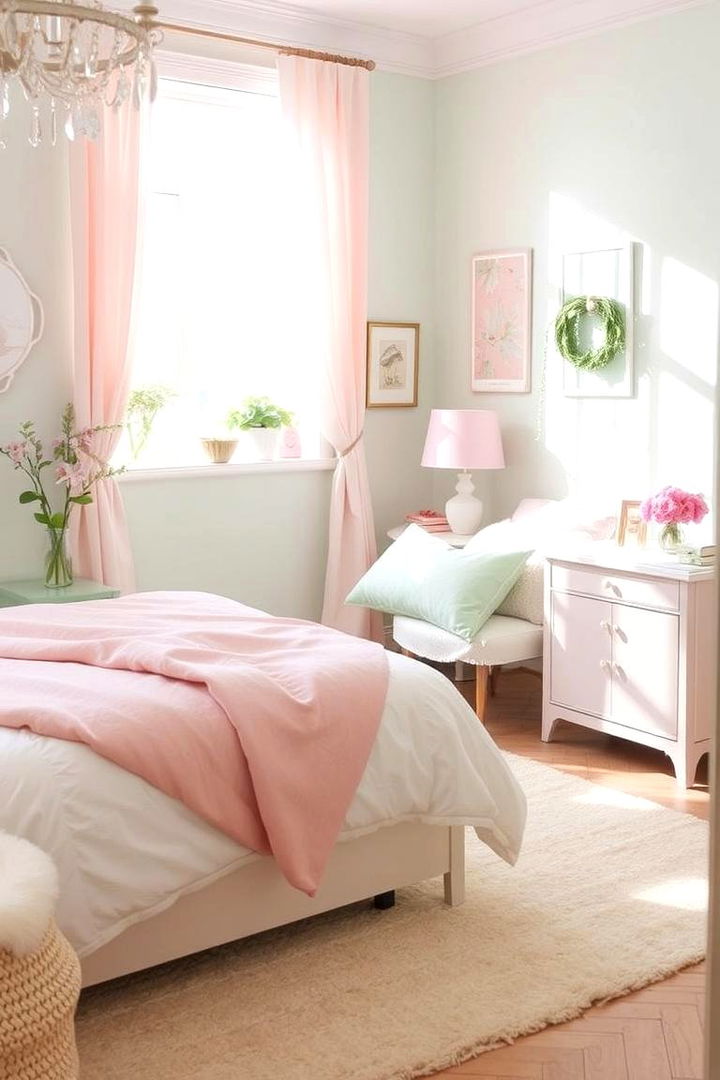 Pastel Hues Warmth - 22 Cottage Bedroom Ideas