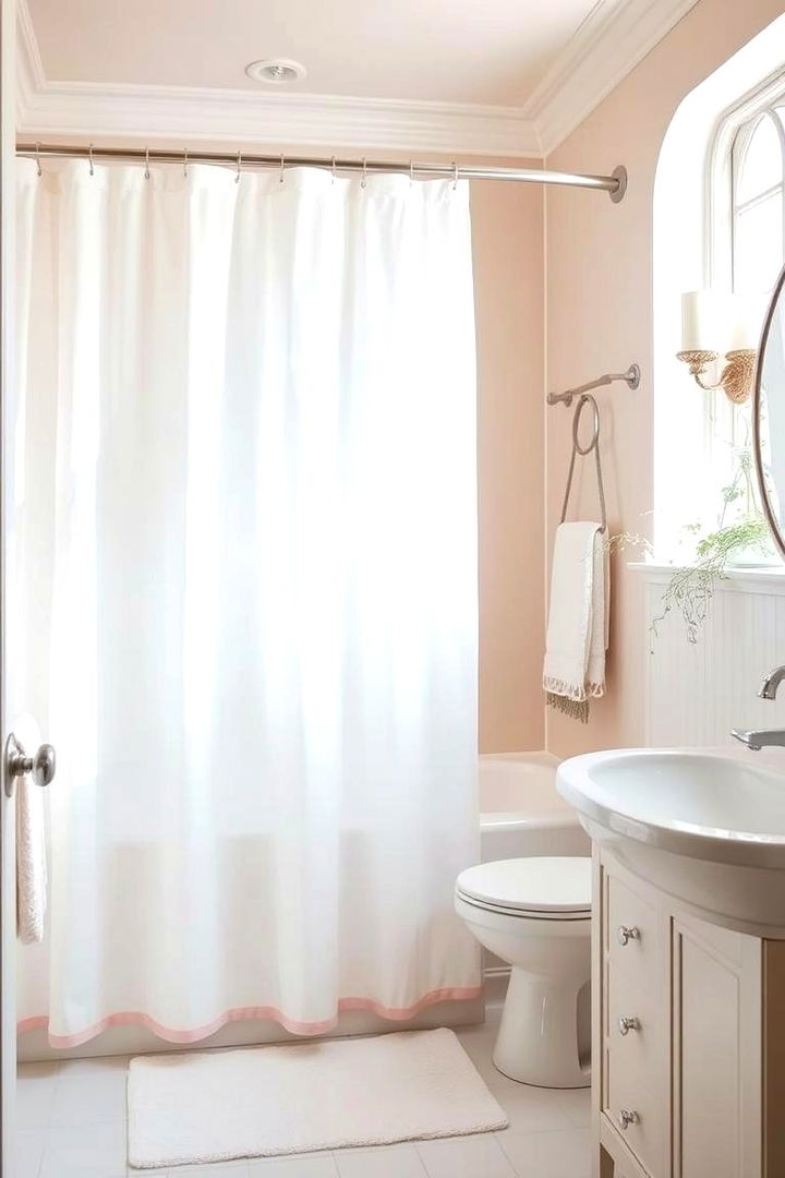 Pastel Hues and Soft Textures - 22 Shower Curtain Ideas