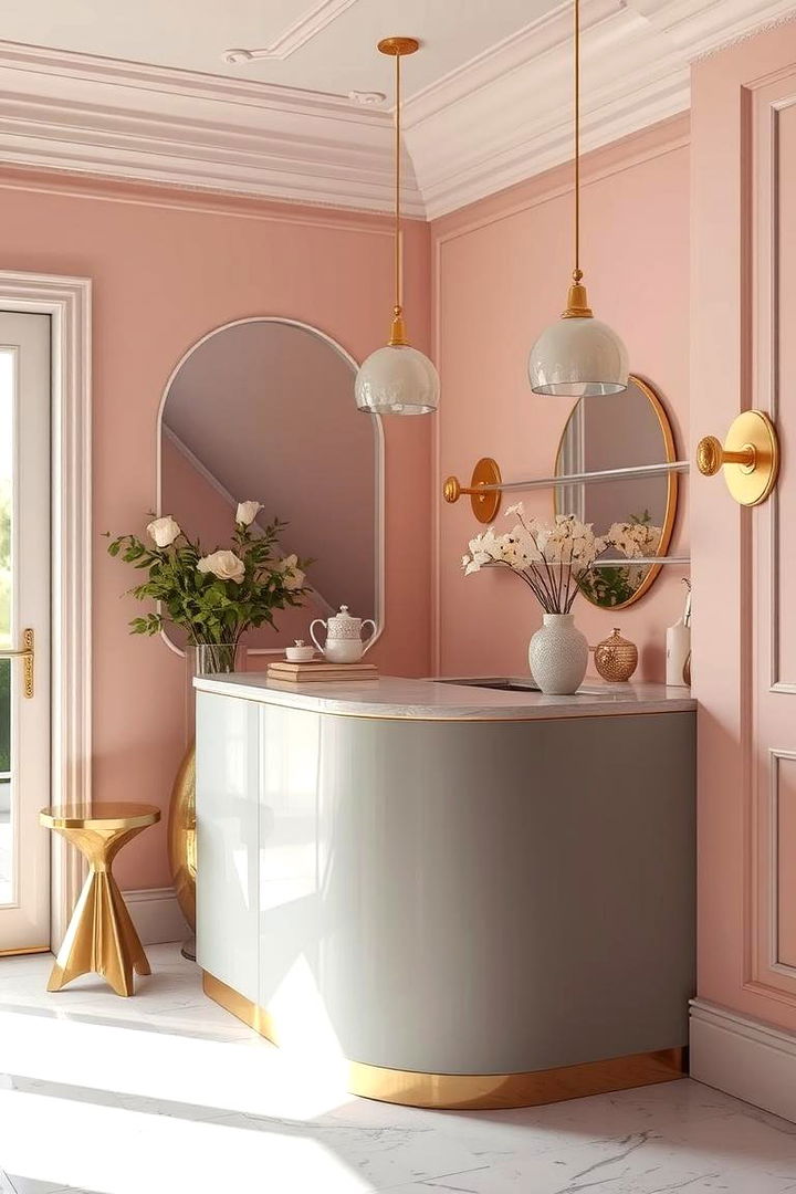 Pastel Metallic Infusion - 22 Pastel Living Room Ideas