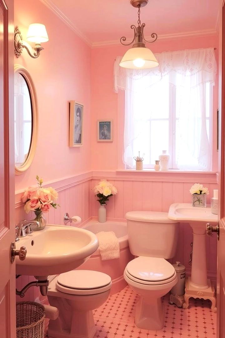 Pastel Pink Bathroom for a Soft Inviting Mood - 22 Bathroom Color Ideas