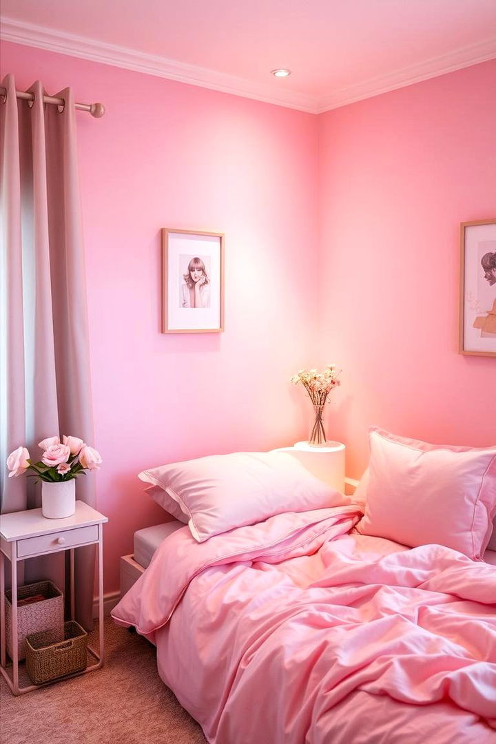Pastel Pink Details - 22 Taylor Swift Themed Bedroom Decor Ideas