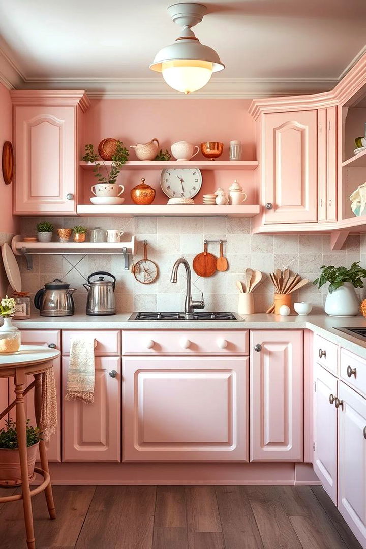 Pastel Pink Kitchen - 22 Colorful Kitchen Ideas
