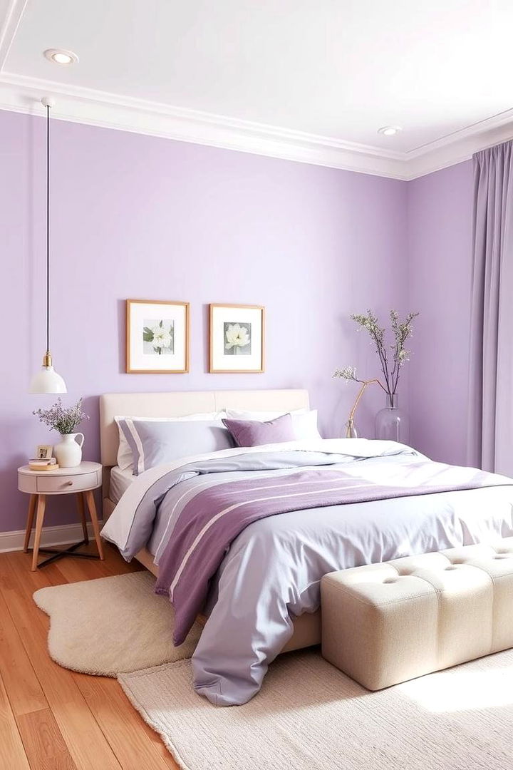 Pastel Purple Chic - 22 Purple Bedroom Ideas