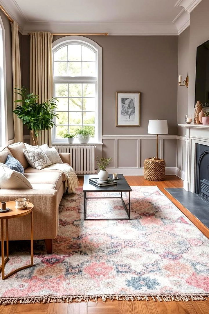 Pastel Rug Textures - 22 Pastel Living Room Ideas