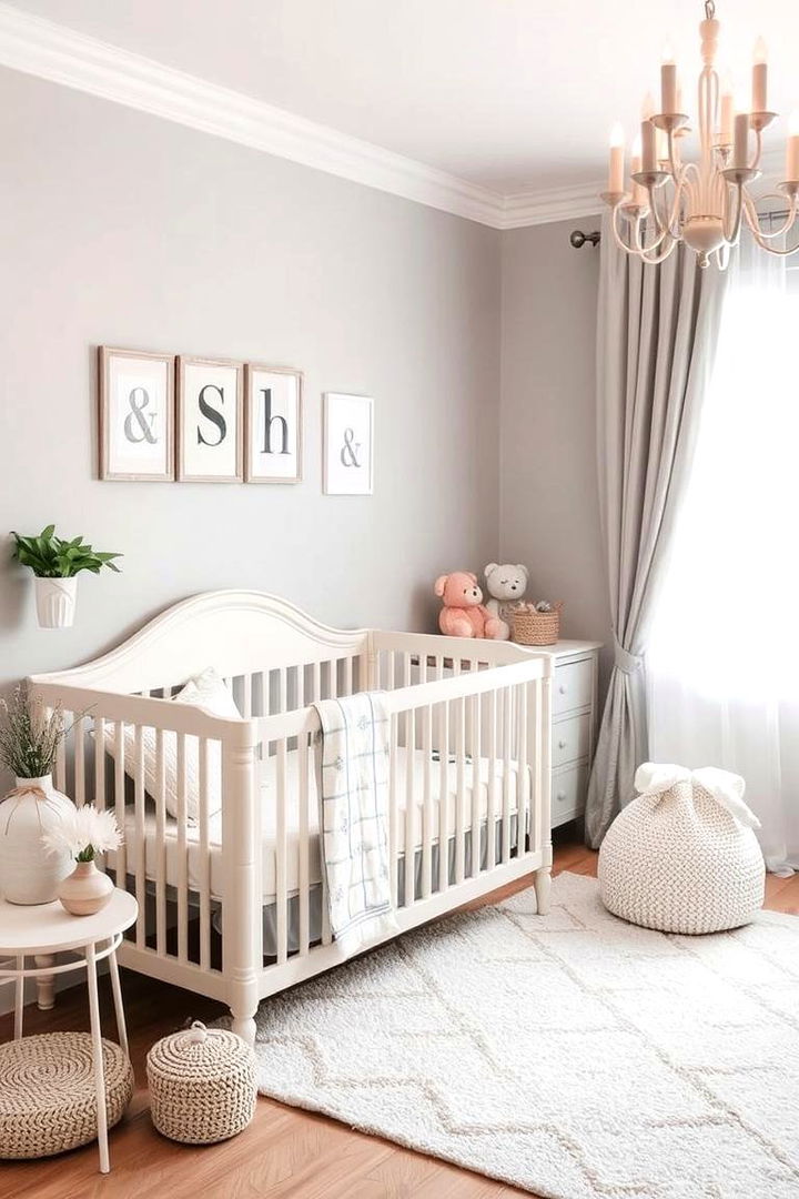 Pastel Touches with Grey - 22 Grey Nursery Ideas
