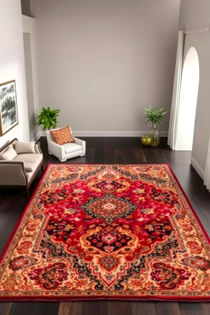Patterned Area Rugs - 22 Dark Boho Bedroom Ideas