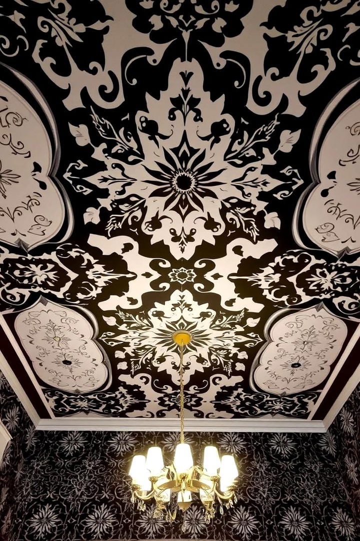 Patterned Ceiling Designs - 22 Black and White Nursery Ideas