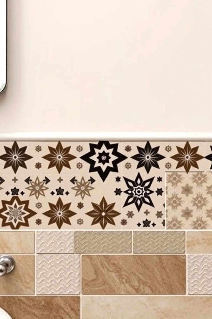 Patterned Ceramic Statements - 22 Bathroom Backsplash Ideas