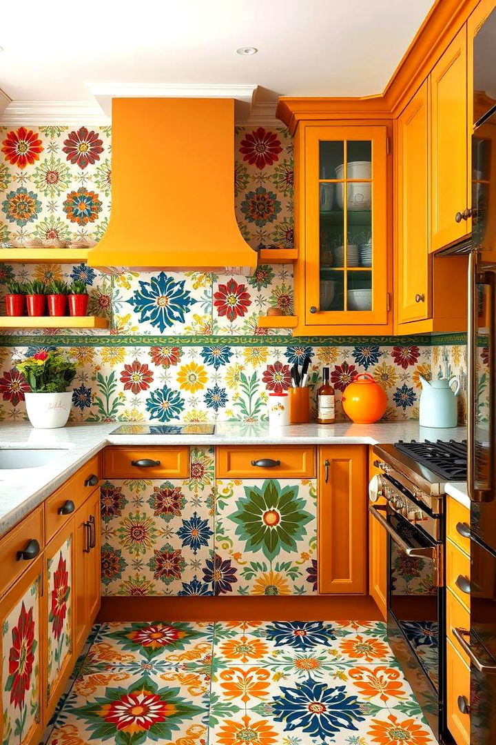 Patterned Ceramic Tiles - 22 Kitchen Floor Ideas