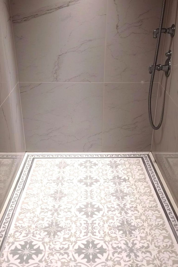 Patterned Classics - 22 Shower Floor Tile Ideas