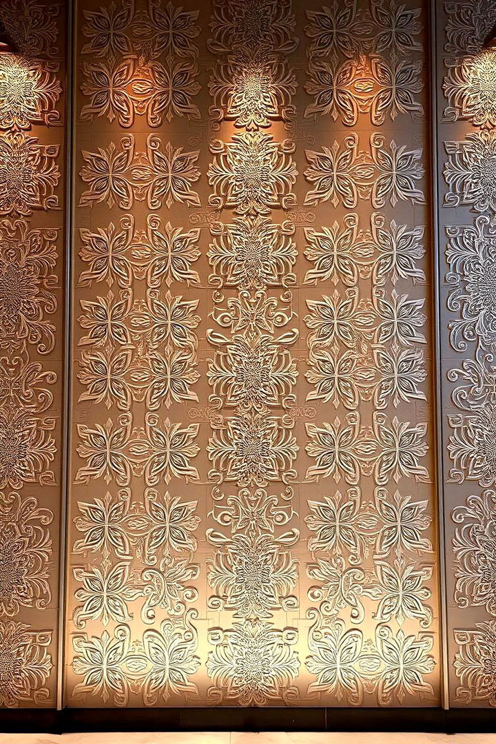 Patterned Embossed Walls - 22 Wall Covering Ideas