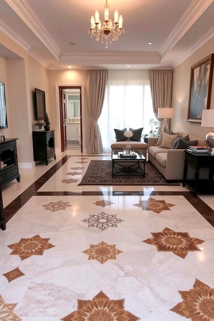 Patterned Flooring Designs - 22 1922s Living Room Design Ideas