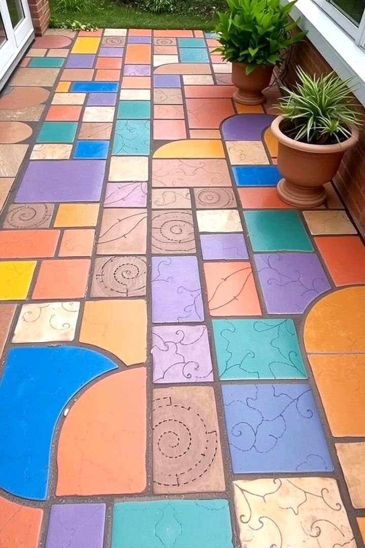 Patterned Pavers - 22 Patio Flooring Ideas